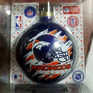 Vintage Denver Broncos Christmas Ornament - Official NFL Licensed Product